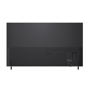 Rear view of LG QNED82 TV
