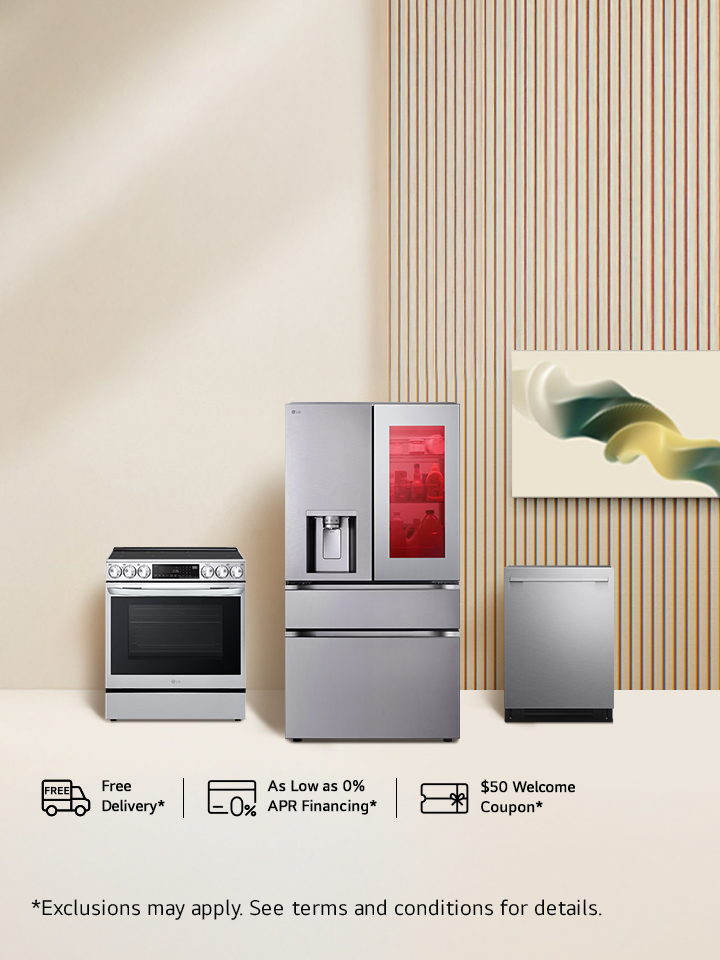 Buy 2, save $100. Buy 3 or more, save $300. Plus, enjoy free delivery on 2 or more select kitchen appliances.