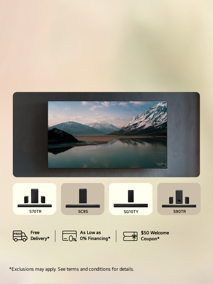 Bundle & Save Big: Get up to $400 off select Soundbars with any LG TV