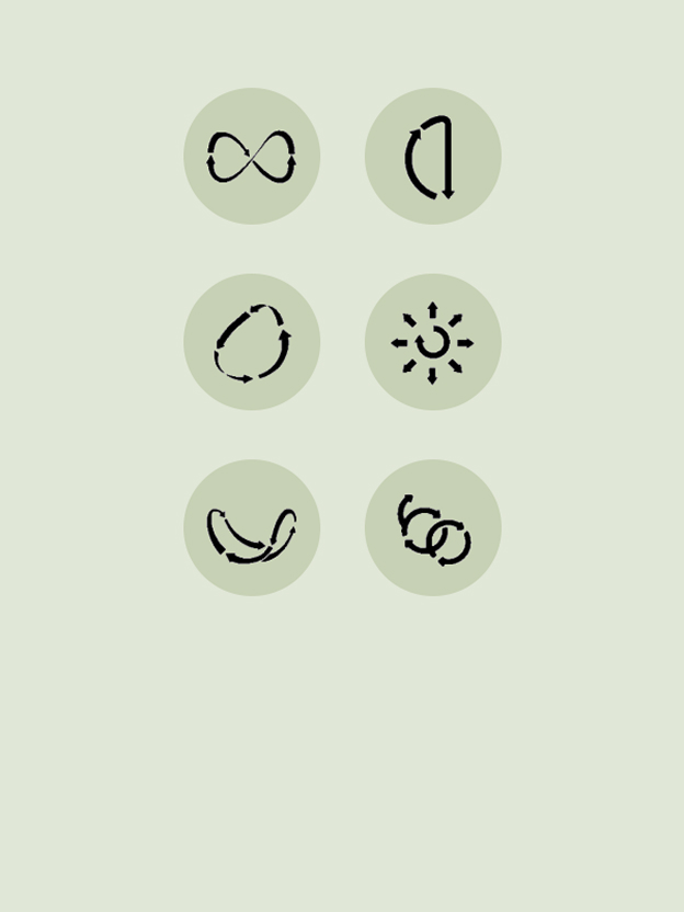 Children covered in paint beside six motion icons illustrate 6 Motion Direct Drive using different drum motions for fabric-specific care.