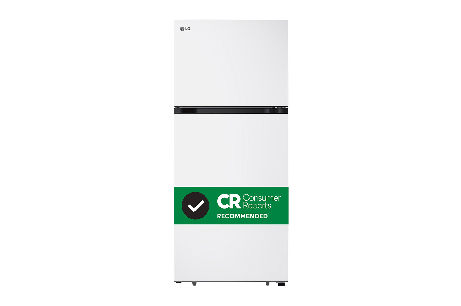 Front view of LG Refrigerators, Top freezer LT18S2100W