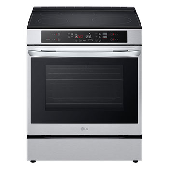 Front view of 30" Induction 6.3 cu ft. Range | Fan Convection, Air Fry , SelfClean, EasyClean®& Smart, Stainless(LSIL6332FE)