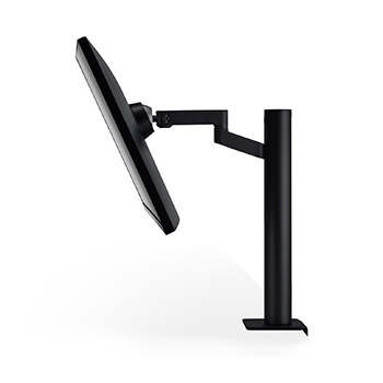 side view with monitor tilted downward