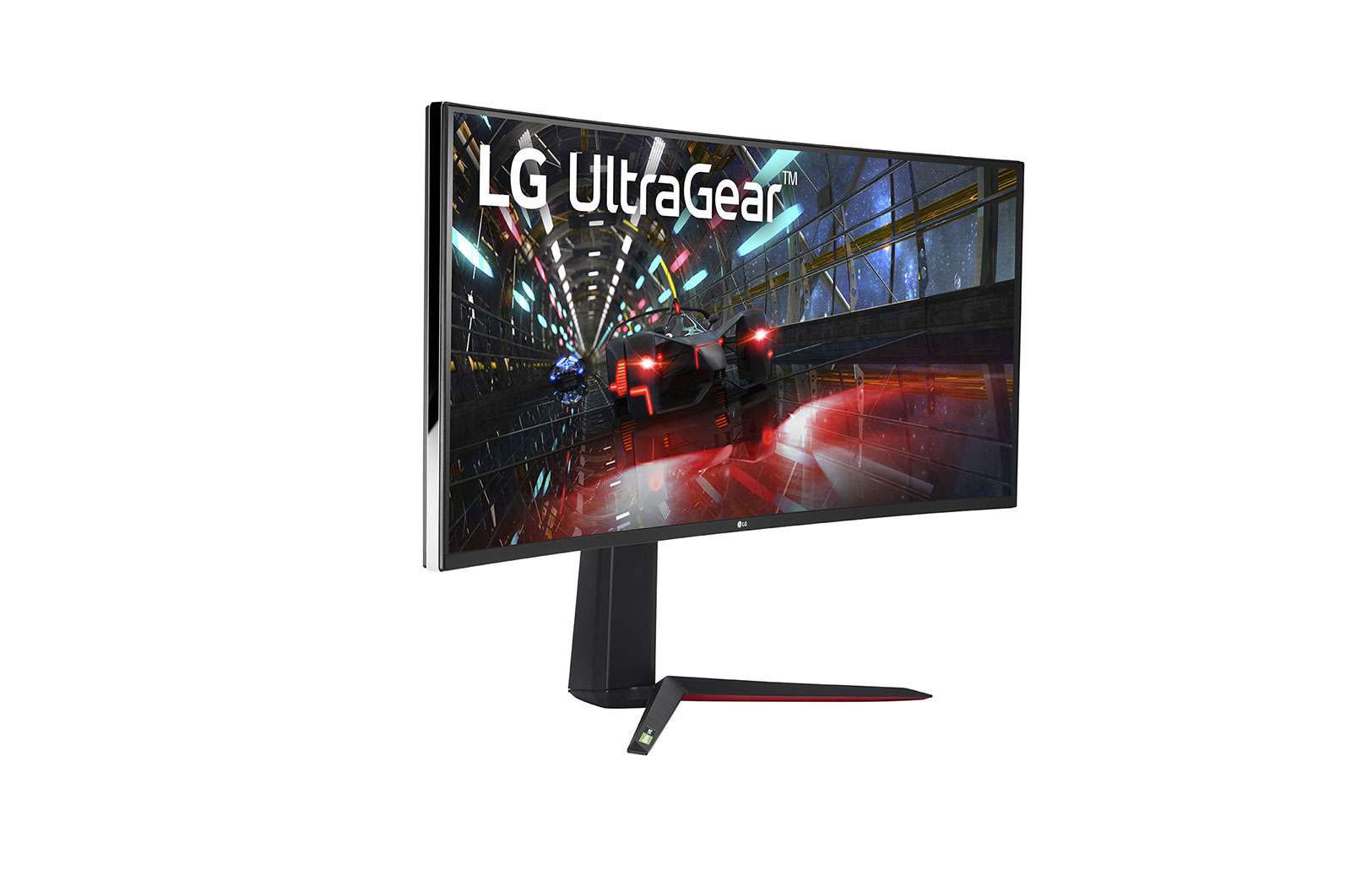 LG 38” UltraGear Curved WQHD+ Nano IPS 1ms 144Hz HDR 600 Monitor with G-SYNC® Compatibility, 38GN950-B