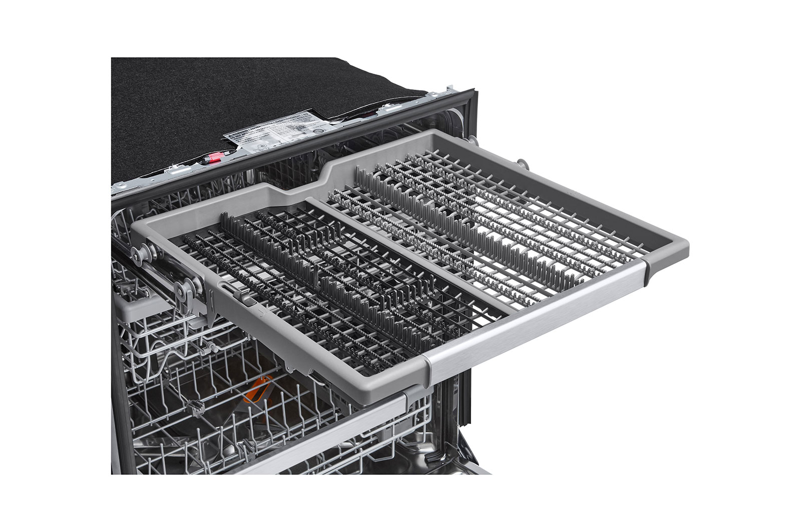 LG 24" 1-Hour Wash & Dry, TrueSteam®, QuadWash® Pro & Dynamic Heat Dry™ 42 dB, Top Control, Black Stainless, LG, LDTH7972D