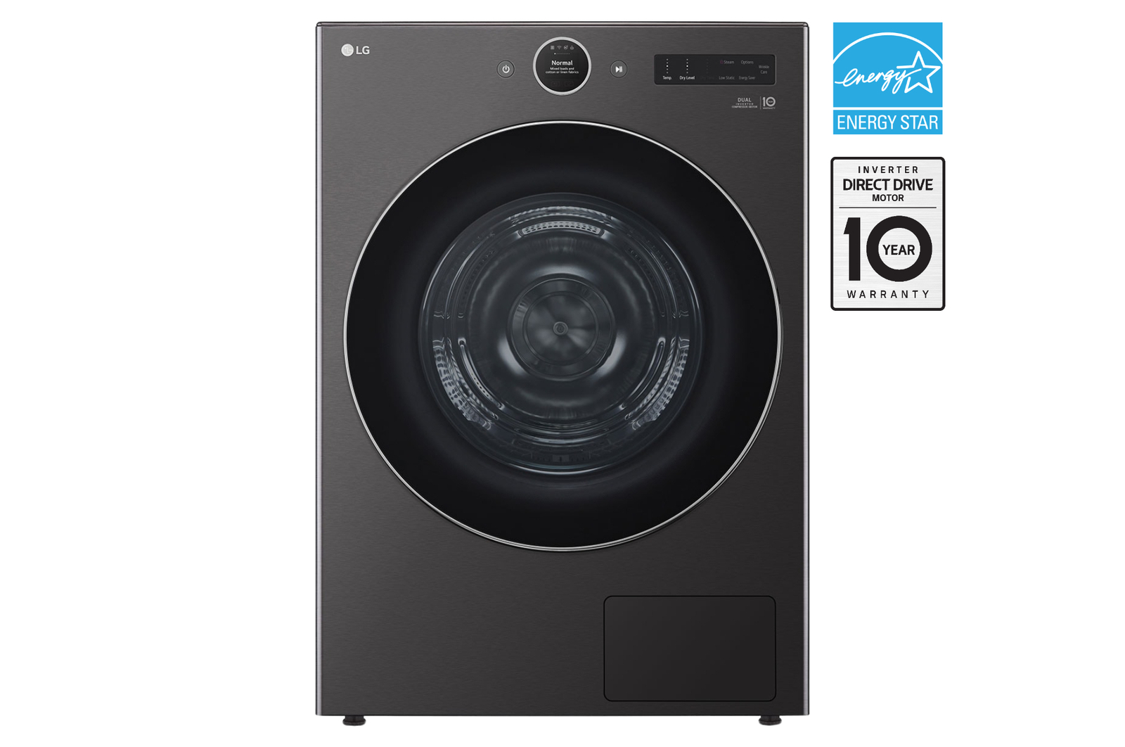 Front view of LG Laundry, Dryers DLHC6702B