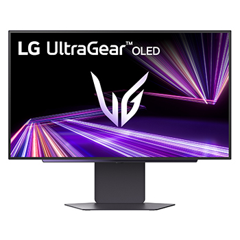 front view of the monitor with the stand down