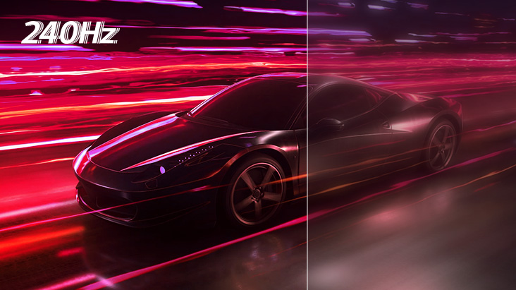 Incredible speed, OLED 240Hz refresh rate.