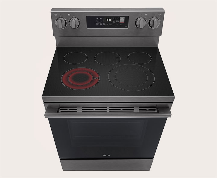 2 Dual Cooktop Elements –  (1) 6/9", (1) 9/12"