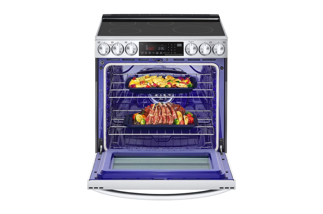 LG 30" Induction 6.3 cu ft. Range | Probake Convection, Air Sous-Vide, Air Fry, InstaView®, SelfClean, EasyClean®& Smart, Stainless, Slide-in, LSIL6336F