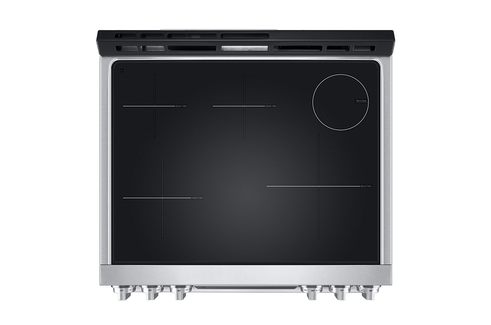 LG STUDIO 30" Induction 6.3 cu ft. Range | Probake Convection, Air Sous-Vide, Air Fry, SelfClean, EasyClean®& Smart, Stainless, Slide-in, LSIS6338F