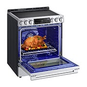 LG STUDIO 30" Induction 6.3 cu ft. Range | Probake Convection, Air Sous-Vide, Air Fry, SelfClean, EasyClean®& Smart, Stainless, Slide-in, LSIS6338F