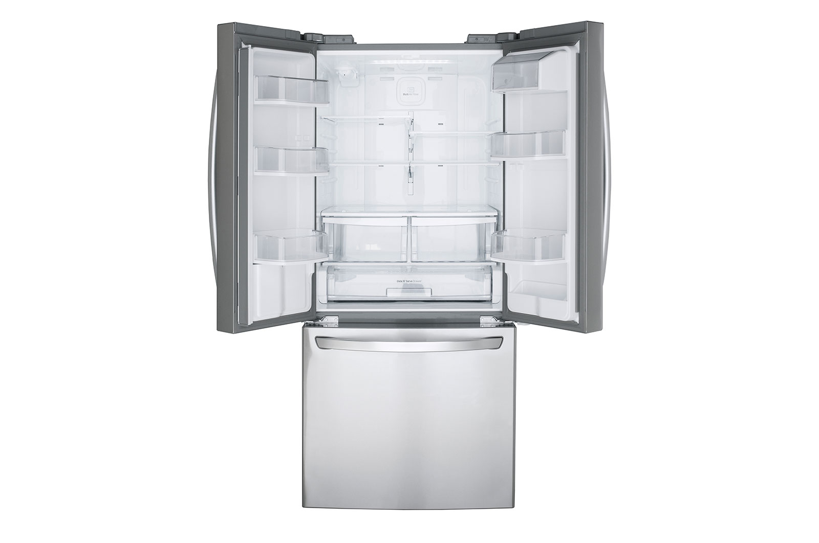 LG 30" French Door Refrigerator with Smart Cooling System, 22 cu. Ft., LFD22716ST
