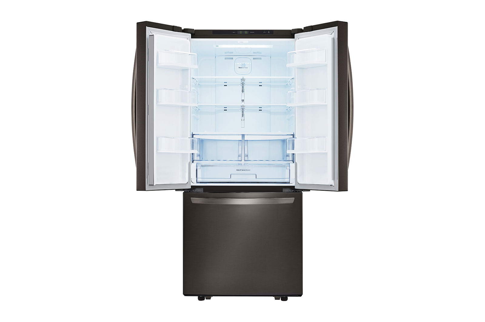 LG 30" 22 cu.ft. Standard-Depth French 3-Door Refrigerator, LRFNS2200D