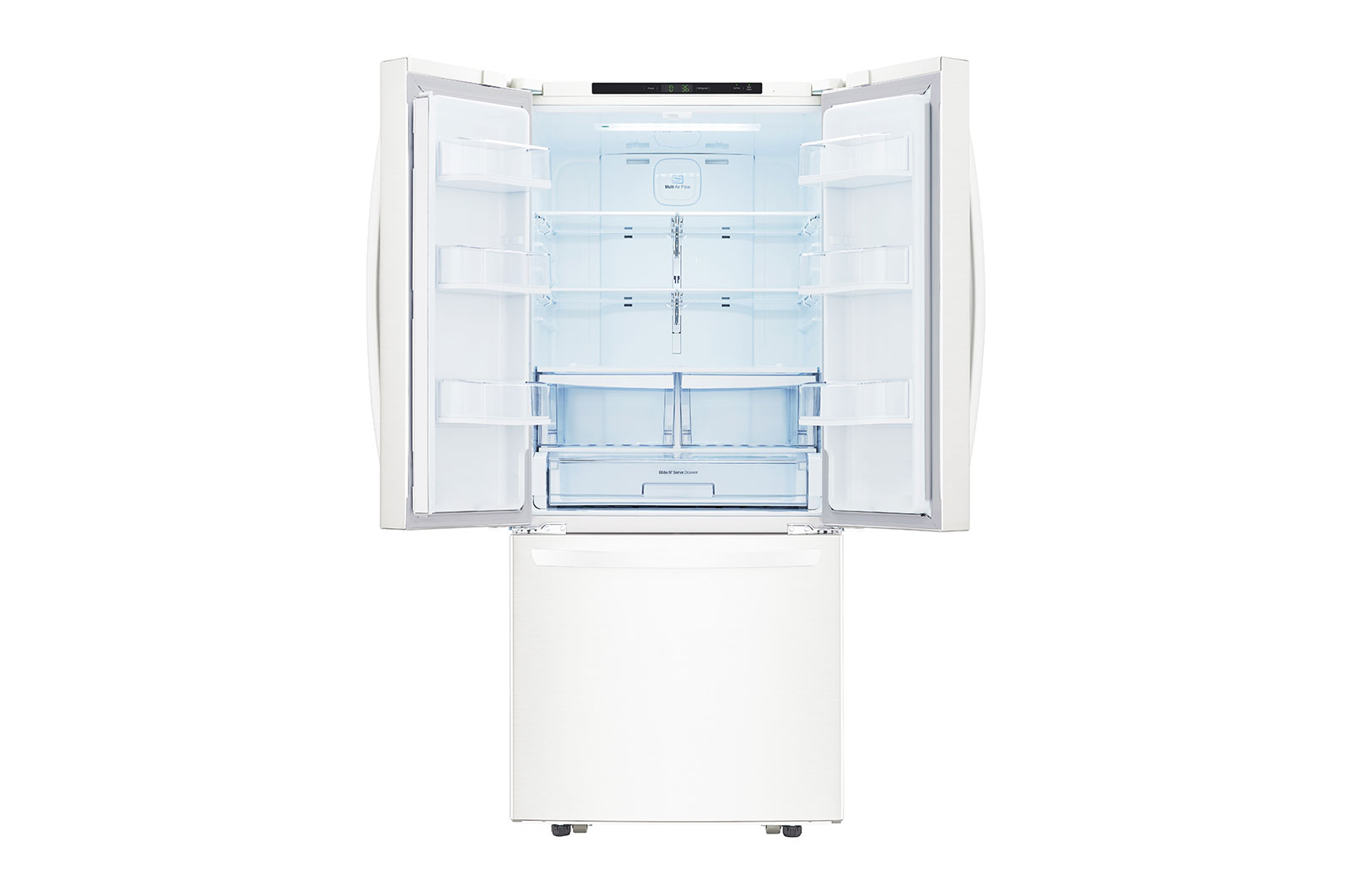 LG 30" 22 cu.ft. Standard-Depth French 3-Door Refrigerator, LRFNS2200W