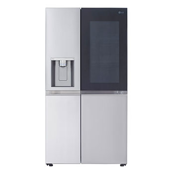 Side view of LG 36" 27 cu.ft. InstaView® Standard-Depth Side by Side Refrigerator | Ice & Water Dispenser | Dual Ice Maker with Craft Ice® - LRSOS2706S