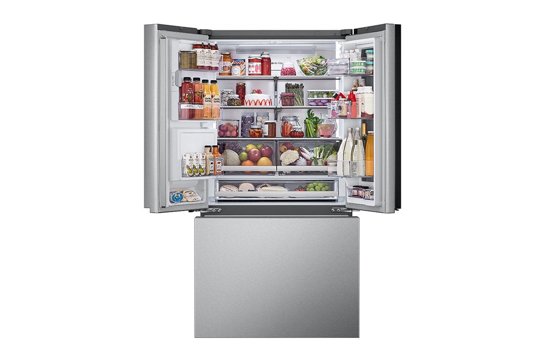 LG 36" 31 cu.ft. Mirror InstaView® Door-in-Door® Standard-Depth MAX® French 3-Door | Ice & Water Dispenser | 4 Types of Ice with Craft Ice®, LRYKS3106S
