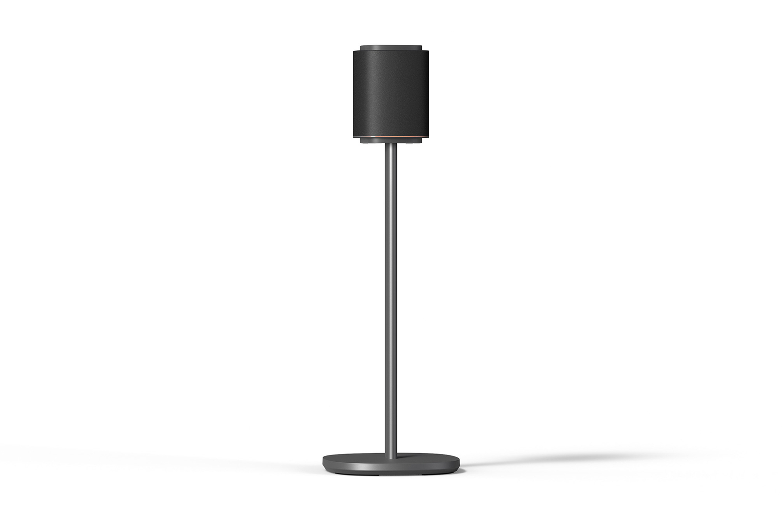 side view with stand