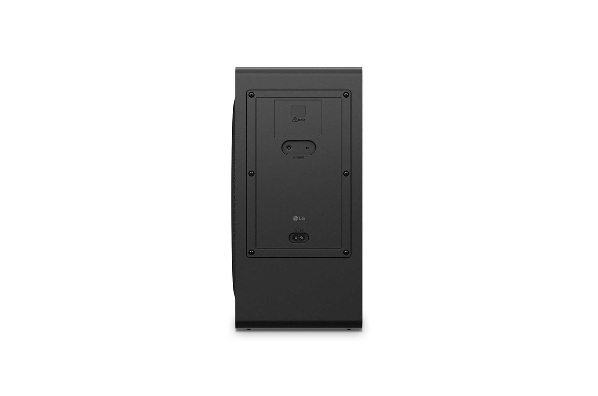 Back view of the subwoofer