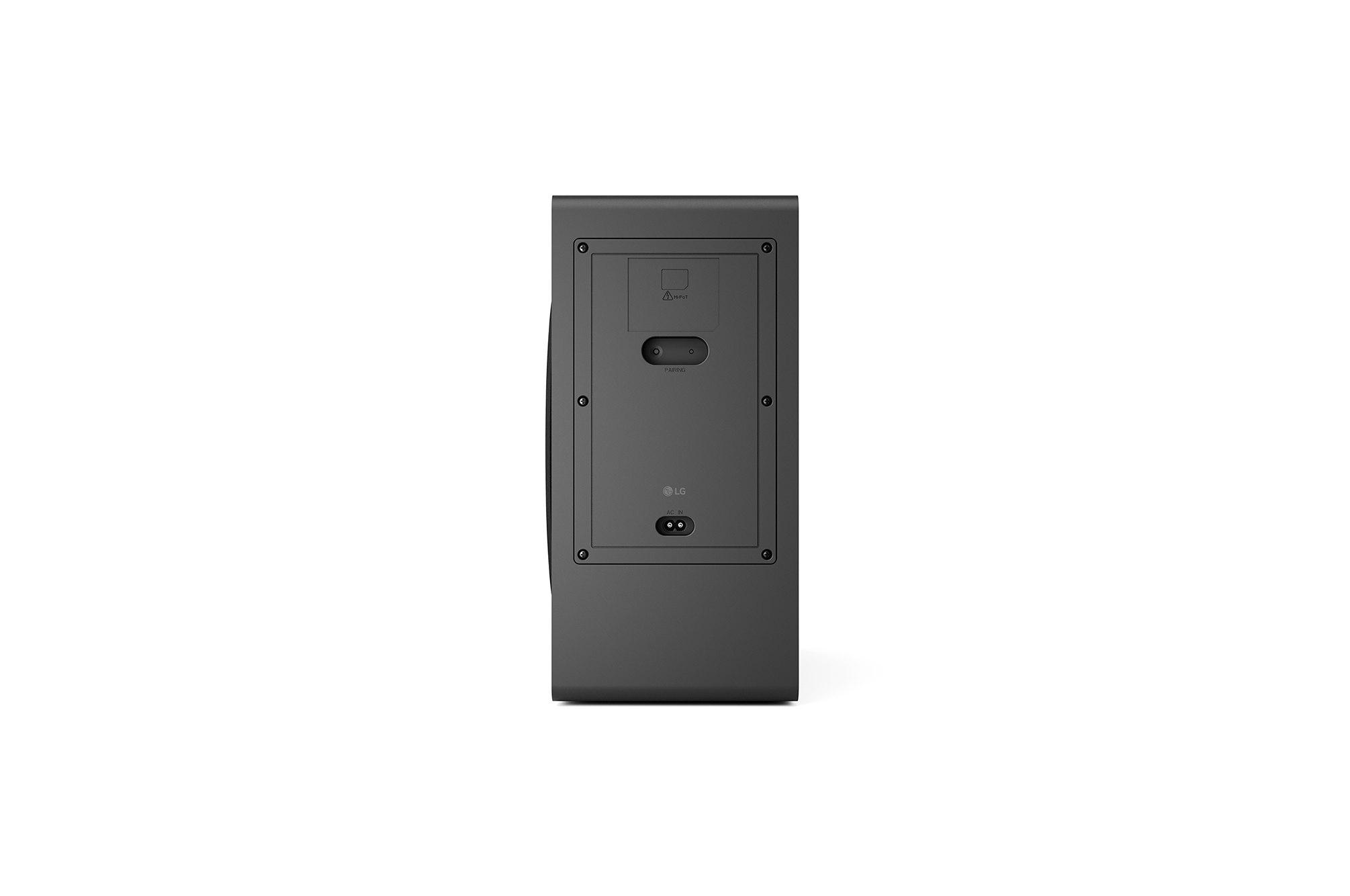 Back view of subwoofer