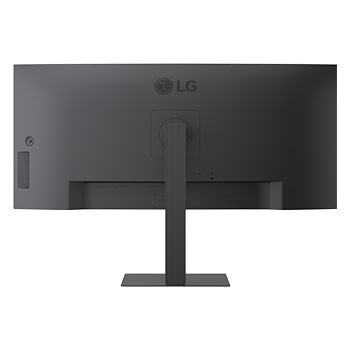 Rear view of monitor with dual ports visible