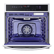 LG 4.7 cu ft. Single Wall Oven | True Convection, Steam Sous-Vide, Air Fry, InstaView<sup>®</sup>, SelfClean, EasyClean<sup>®</sup> & Smart, Stainless, WSEP4727F