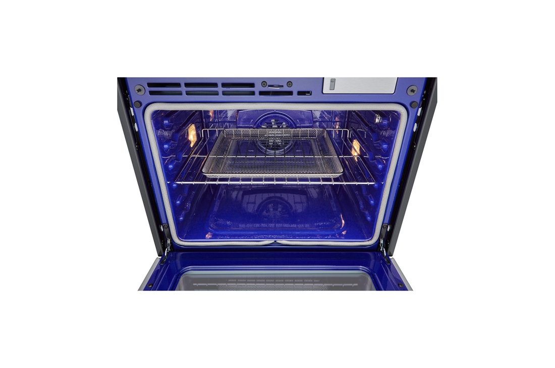 LG 4.7 cu ft. Single Wall Oven | True Convection, Steam Sous-Vide, Air Fry, InstaView<sup>®</sup>, SelfClean, EasyClean<sup>®</sup> & Smart, Stainless, WSEP4727F