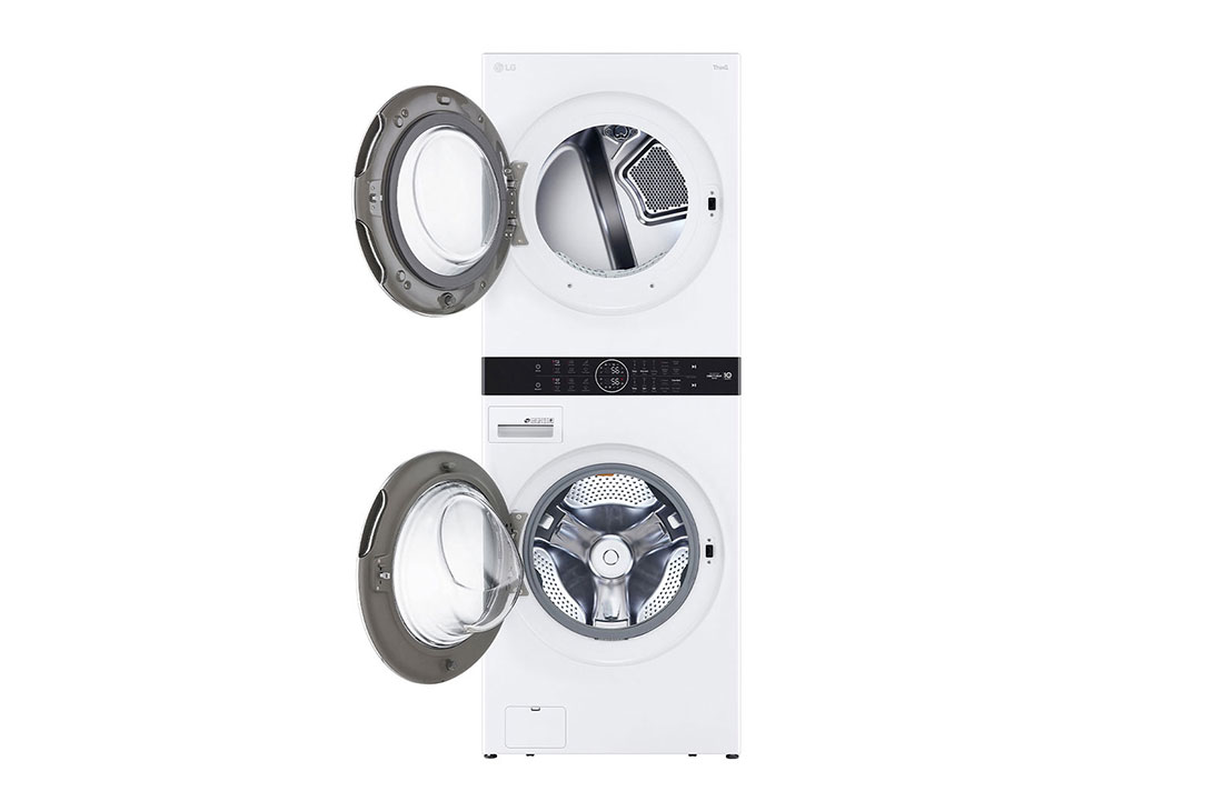 Side view of LG LG WashTower® with Centre Control™ 5.2 cu. ft. Washer and 7.4 cu. ft. Electric Dryer - WKEX200HWA