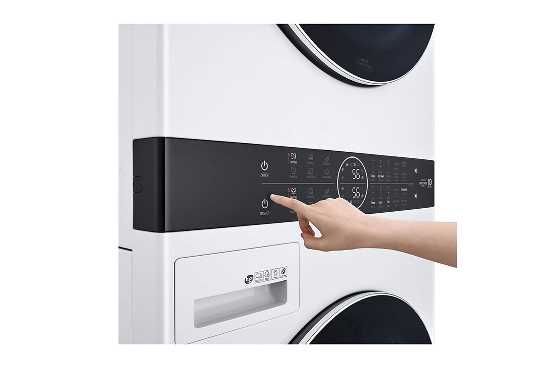 LG WashTower® with Centre Control™ 5.2 cu. ft. Washer and 7.4 cu. ft. Electric Dryer, WKEX200HWA