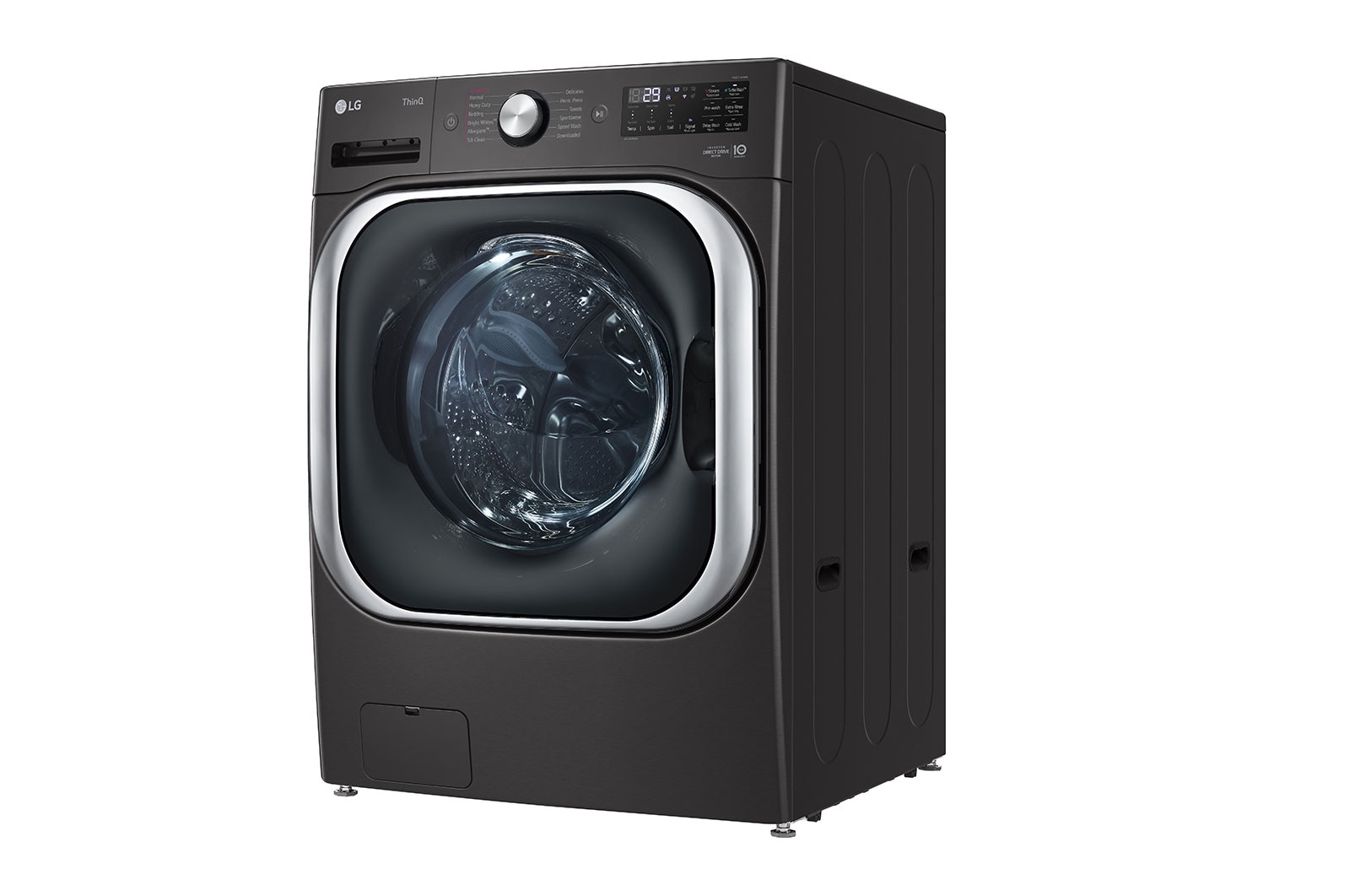 Side view of LG 6.0 cu.ft. Front Load Washer with TurboWash®, AI DD® and Steam - WM8900HBA