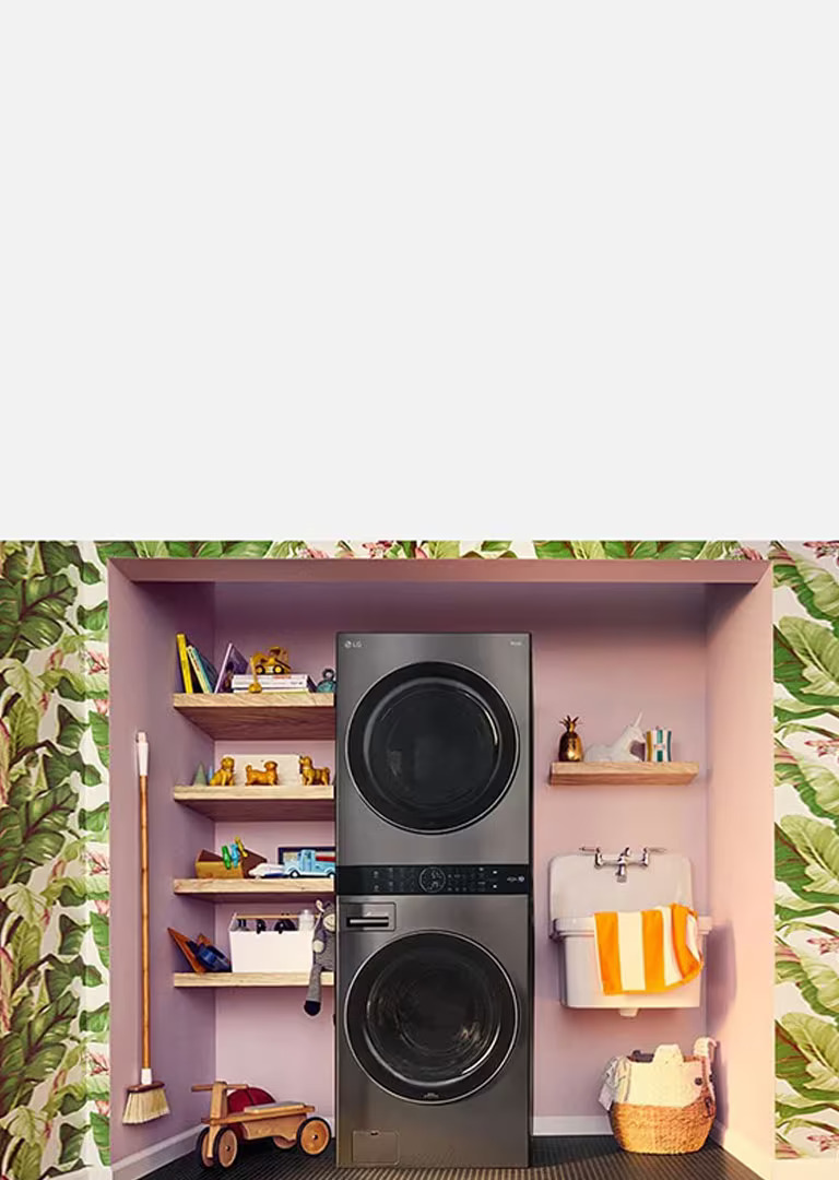 Redefine laundry in half the floor space