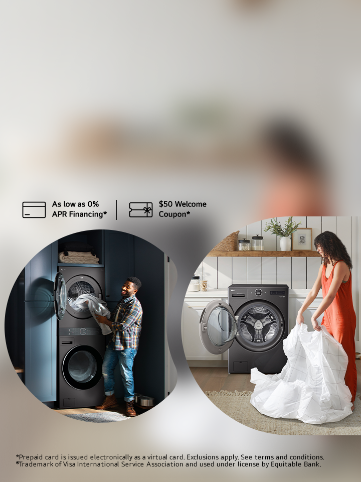 Love to laundry: Receive a $250 VISA Prepaid Card when you purchase any LG WashTower® or LG WashCombo®