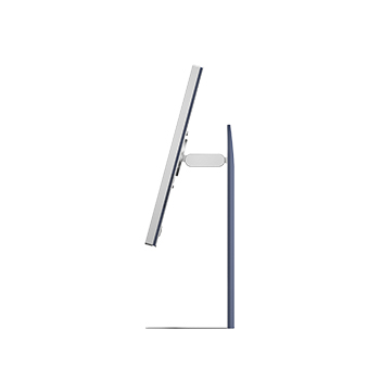 90 degree side view with tilted screen