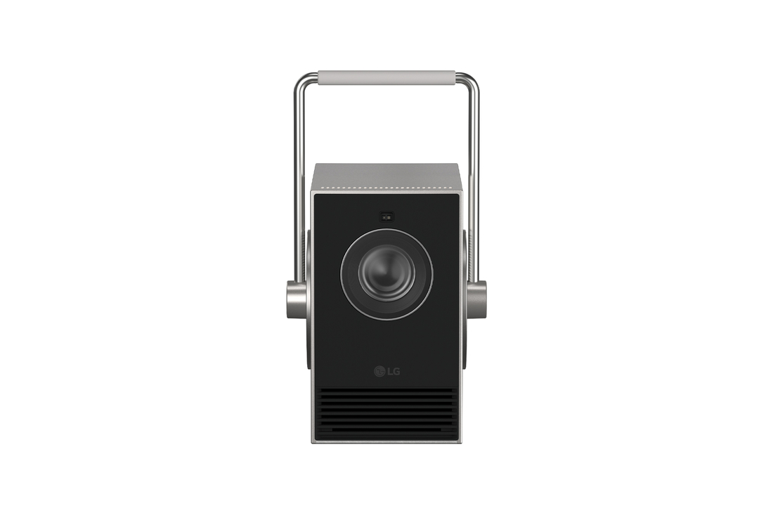 front view with handle and lens