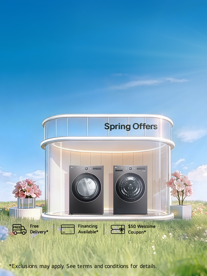 FREE delivery, haul-away & installation on select washers and dryers, only at LG.ca