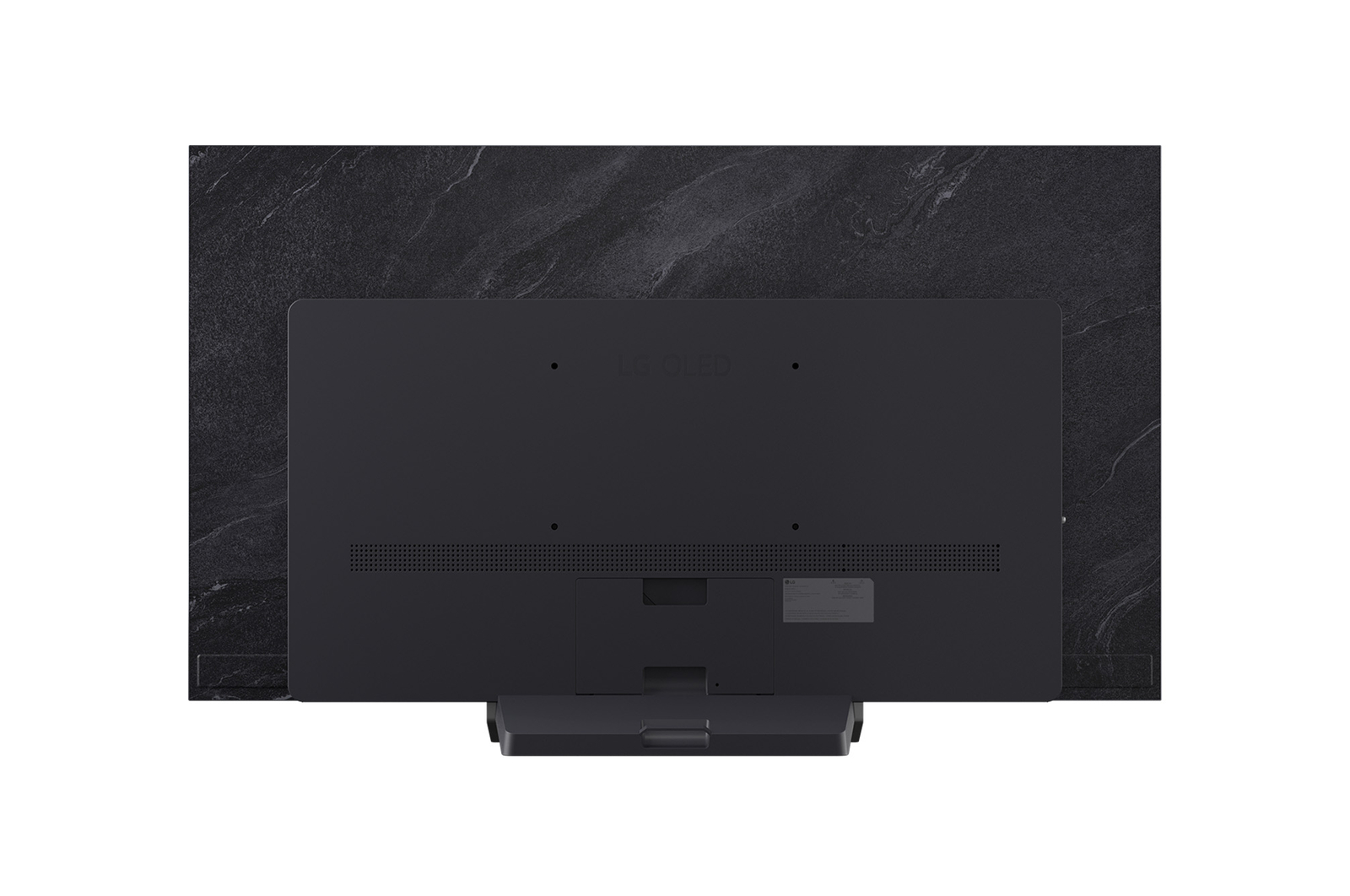 Vue arrière du téléviseur Smart TV LG OLED evo AI C5 4K.