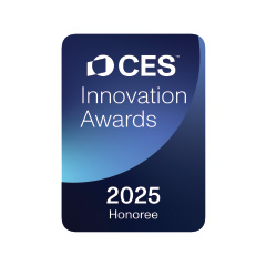 Le badge des CES Innovation Awards est accompagné d’une citation 2025 Honoree.