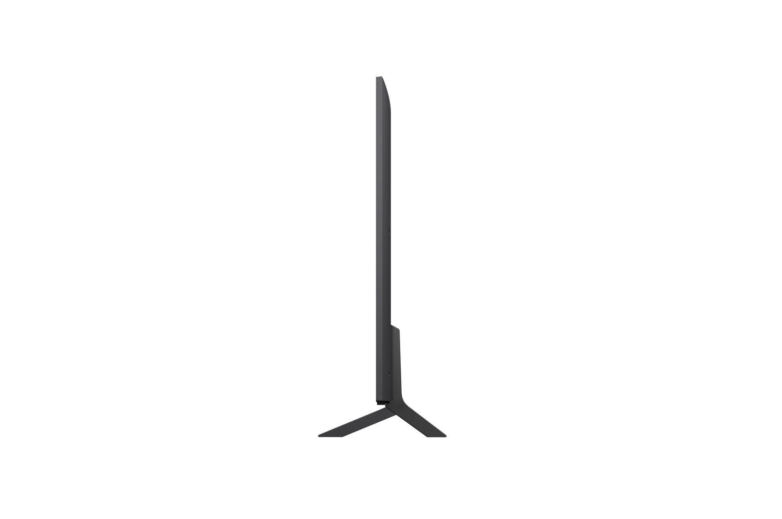 Vue latérale gauche du téléviseur LG QNED evo QNED85 TV 