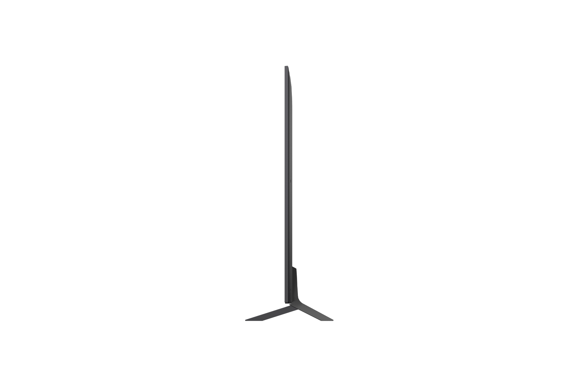 Vue latérale gauche du téléviseur LG QNED evo QNED85 TV 