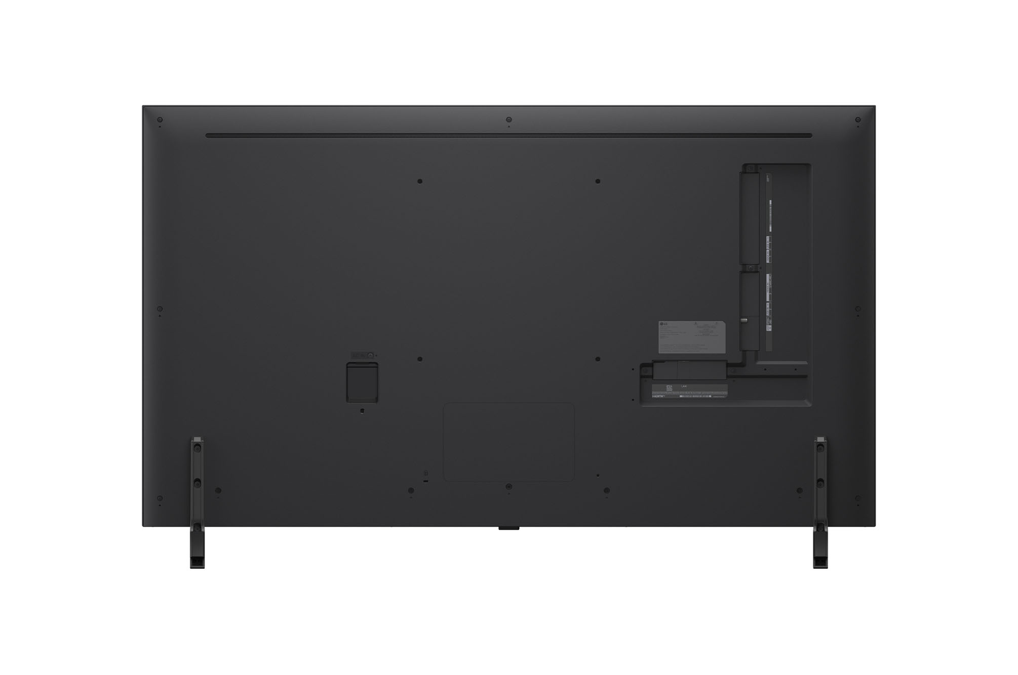 Vue arrière du LG QNED80 TV