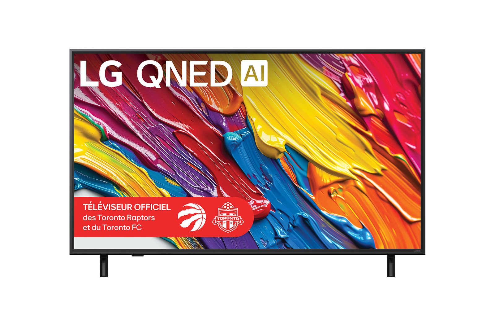 Vue de face de 50 pouces LG QNED AI QNED82 4K Smart TV 2025 50QNED82AAA