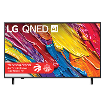 Vue de face de 50 pouces LG QNED AI QNED82 4K Smart TV 2025 50QNED82AAA
