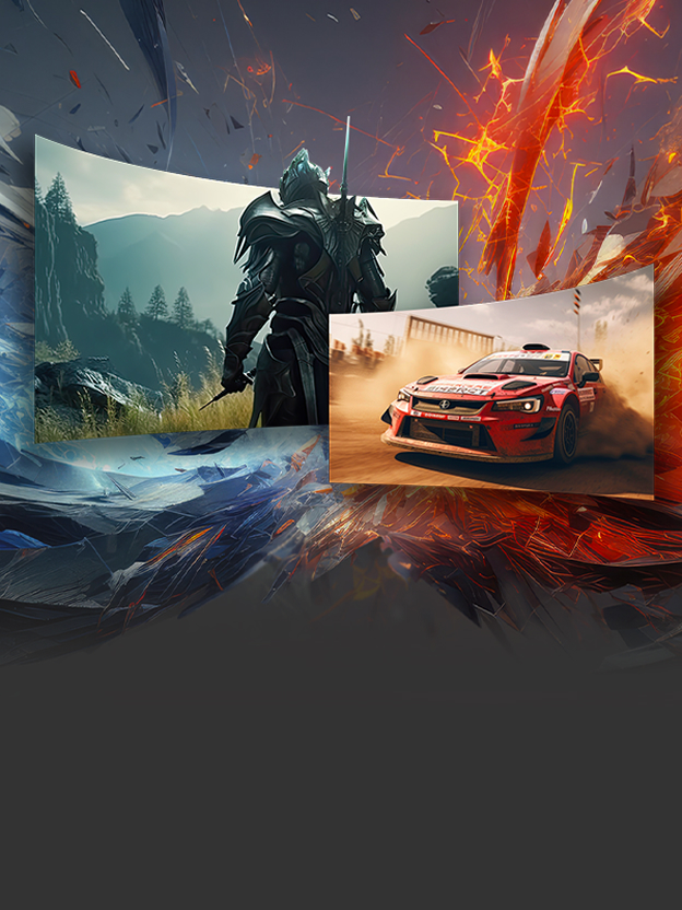 Graphique de moniteur gaming LG avec WUHD 165Hz et WFHD 330Hz, illustrant le Dual Mode.