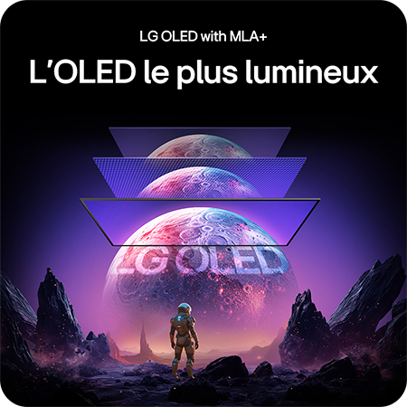 Moniteur LG 27GX790A mettant en avant la technologie LG OLED avec MLA+, offrant l'image OLED la plus lumineuse avec un contraste supérieur pour une qualité visuelle exceptionnelle.