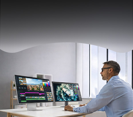 Du 1er mai au 31 décembre 2026 Doublez votre productivité Économisez 5% sur deux moniteurs LG. Passez au multi‑moniteurs