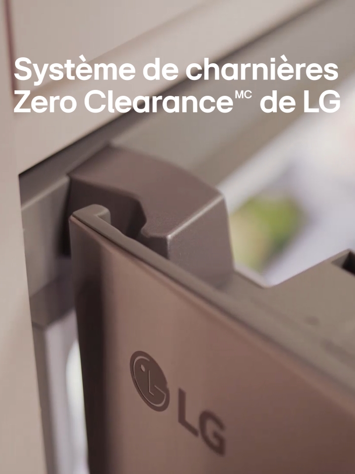 LG Zero clearance Hinge system