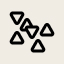 Icon representing crushed ice option