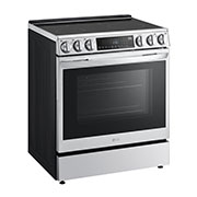 Vue latérale du LG Cuisinière à induction encastrable intelligente de 6,3 pi³ avec technologie InstaView🅫, ProBake Convection🅫, Air Fry et Air Sous Vide - LSIL6336F