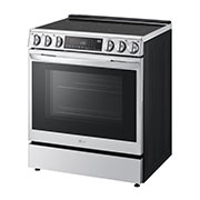 Vue latérale du LG Cuisinière à induction encastrable intelligente de 6,3 pi³ avec technologie InstaView🅫, ProBake Convection🅫, Air Fry et Air Sous Vide - LSIL6336F
