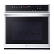 Vue de face du LG Four mural de 4,7 pi³ | Conv. véritable, sous vide à la vapeur, Air Fry, InstaView🅫, SelfClean, EasyClean🅫, intell., acier inox. - WSEP4727F
